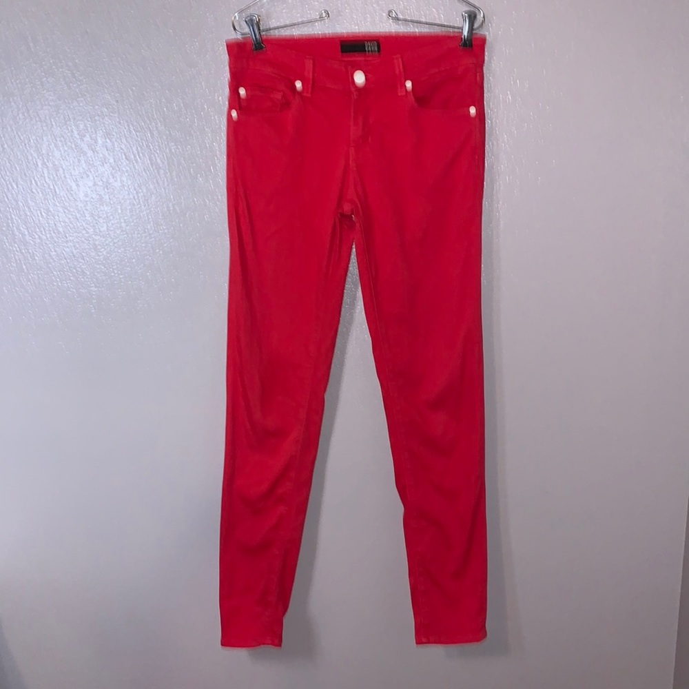 David Khan Nikki Ankle power stretch red skinny jeans